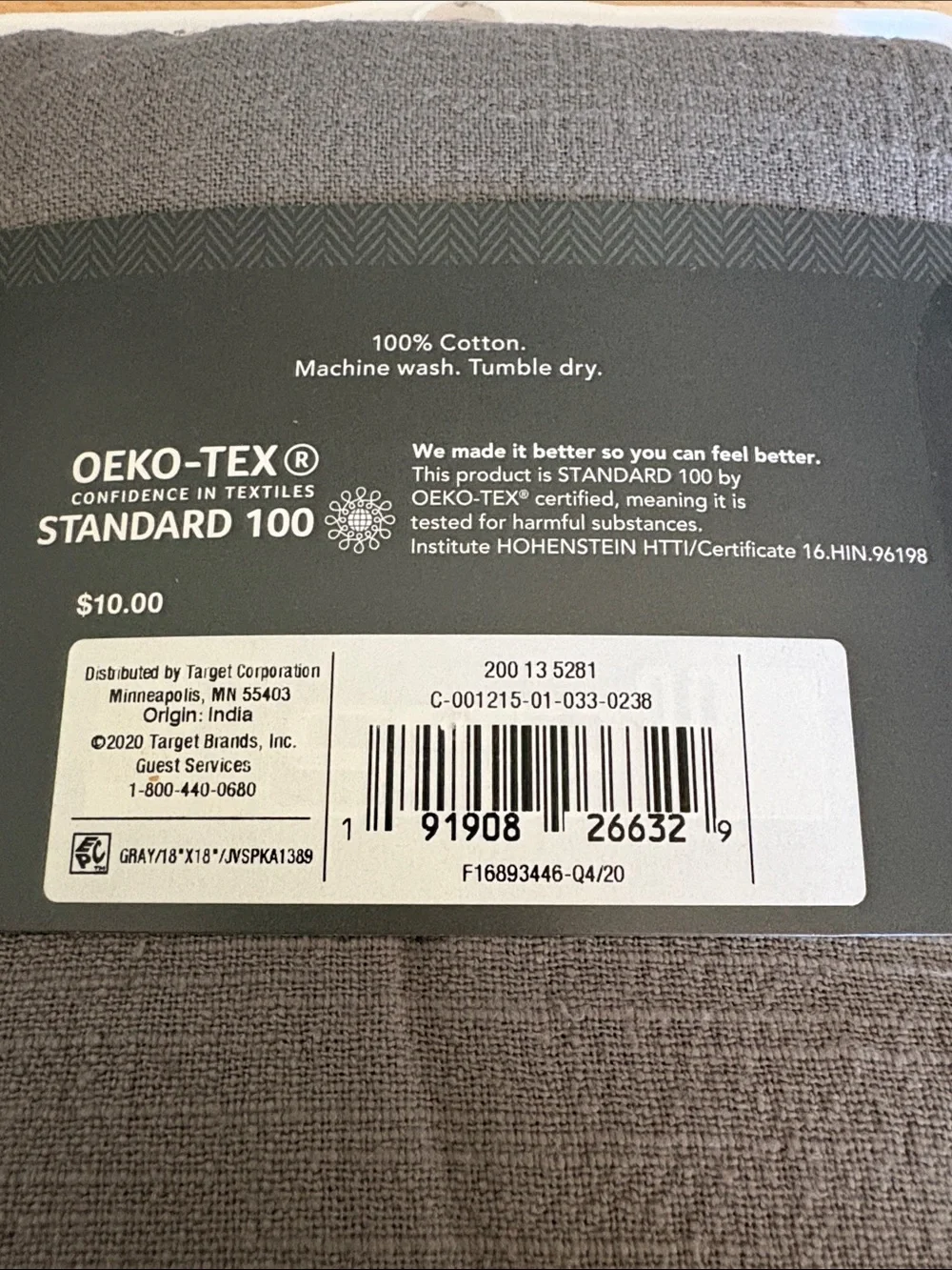 Threshold cotton cloth napkin set